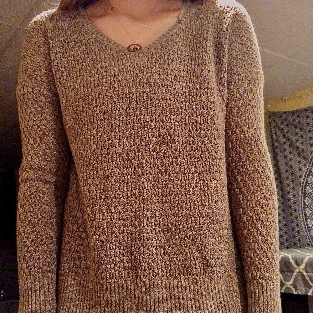 American Eagle Bronze Knit Sweater